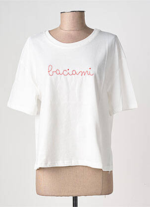 T-shirt manches longues manches longues blanc LUMINA femme