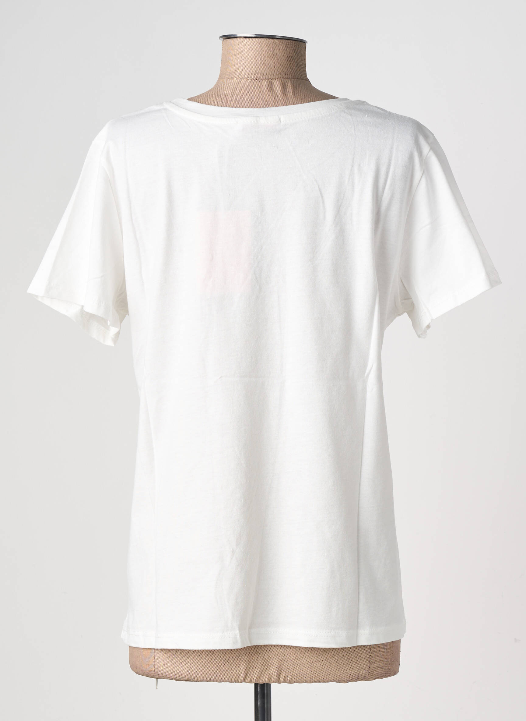 T-shirt stretch manches courtes blanc ALTAMIRA femme