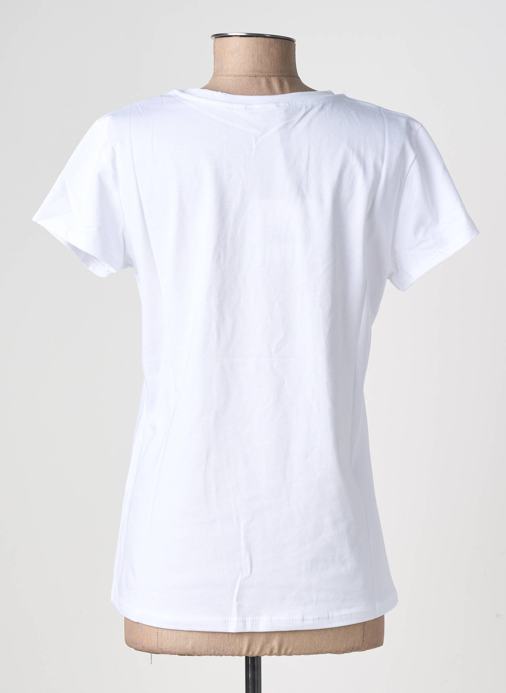 T-shirt stretch manches courtes blanc CIVICO 1 femme