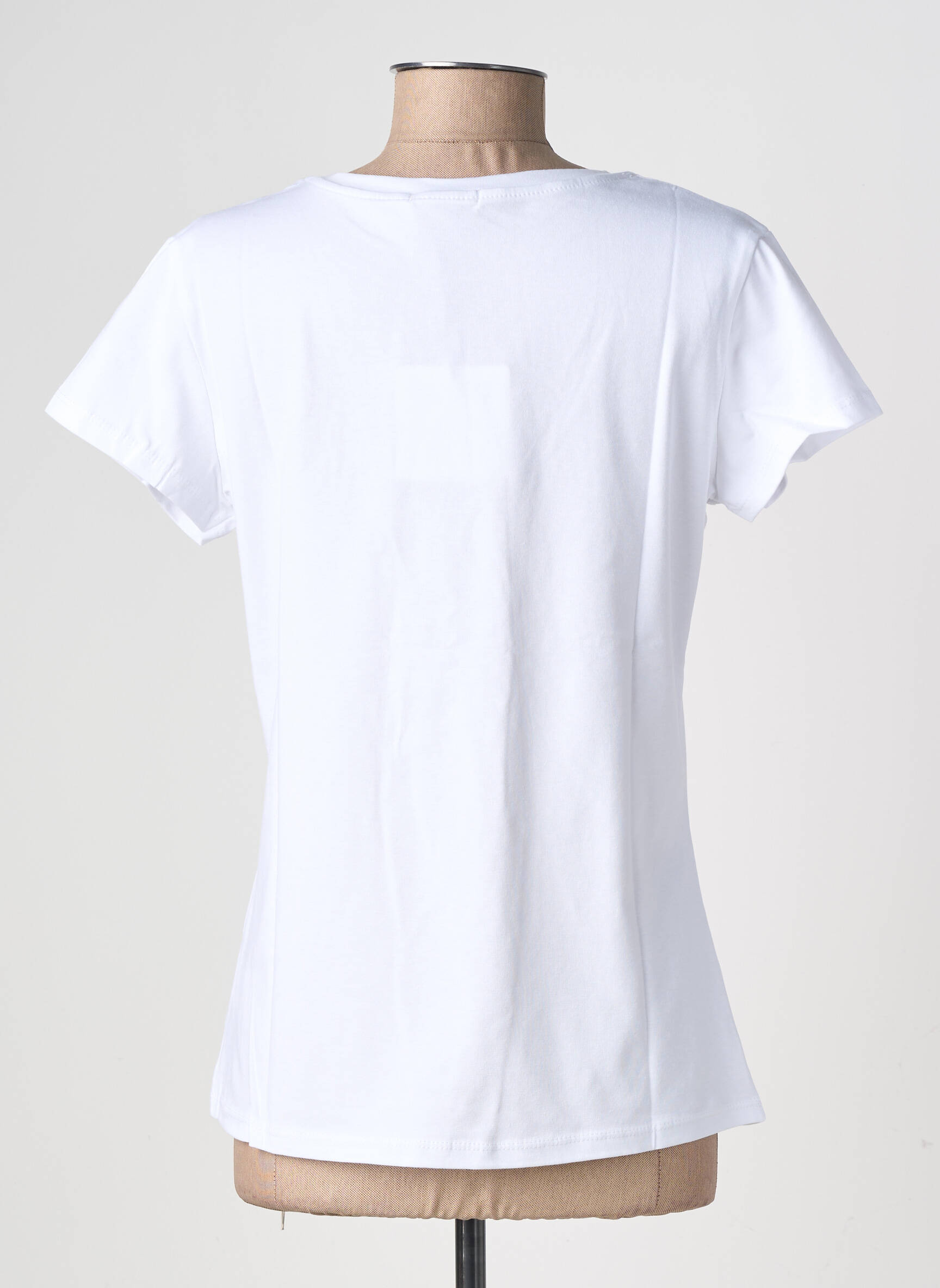 T-shirt stretch manches courtes blanc CIVICO 1 femme