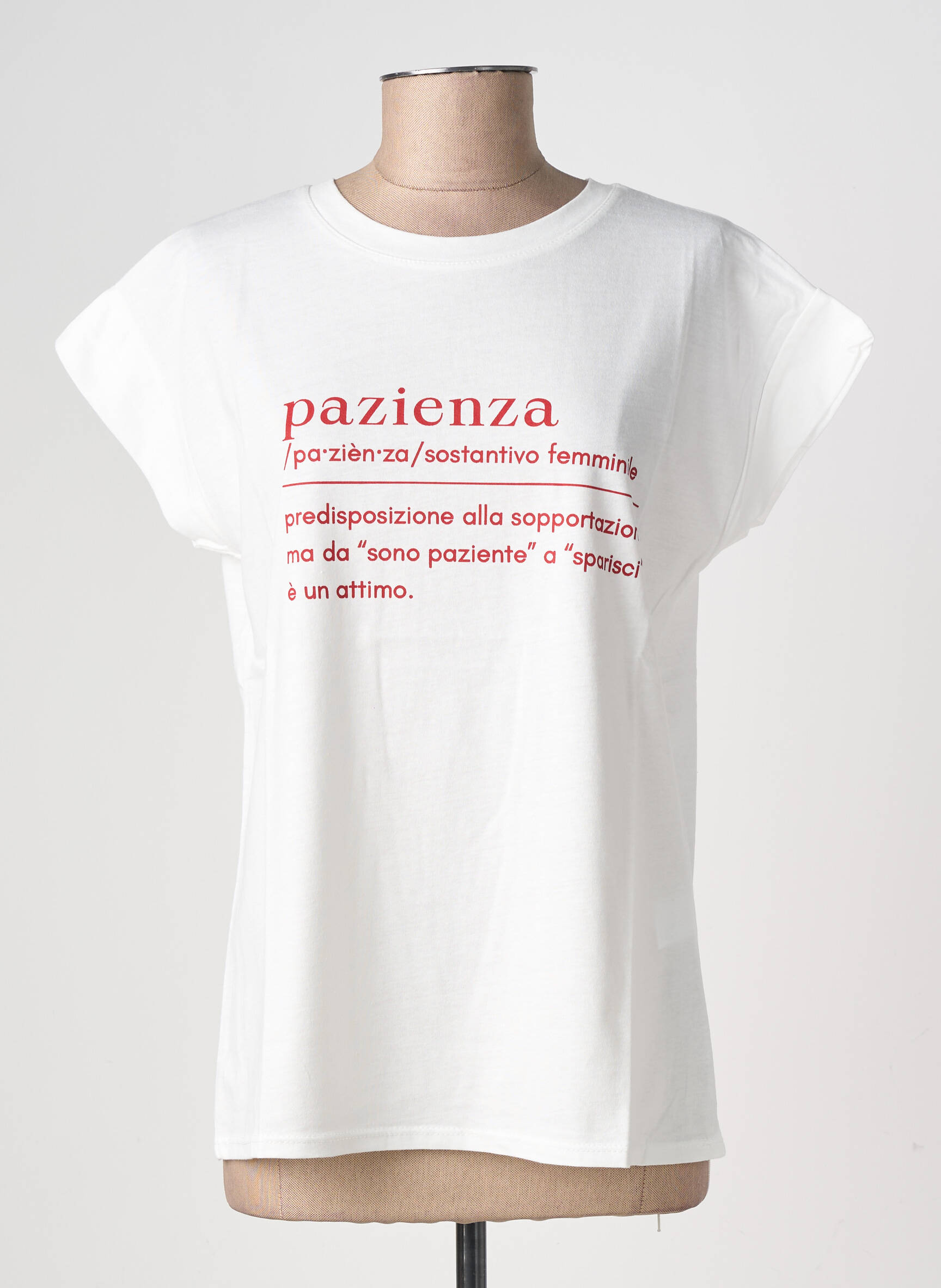 T-shirt imprimé fantaisie manches courtes blanc CIVICO 1 femme