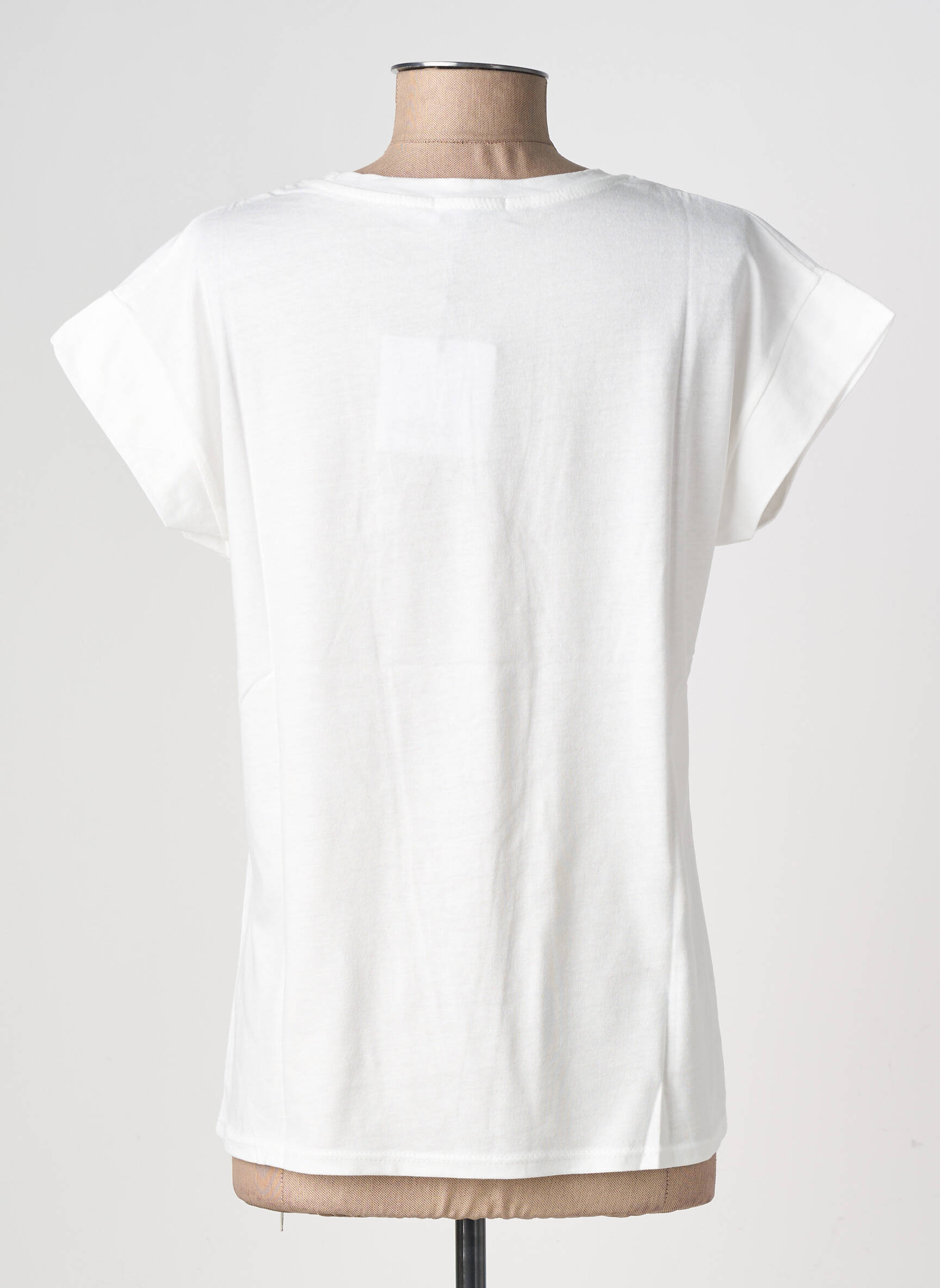 T-shirt imprimé fantaisie manches courtes blanc CIVICO 1 femme