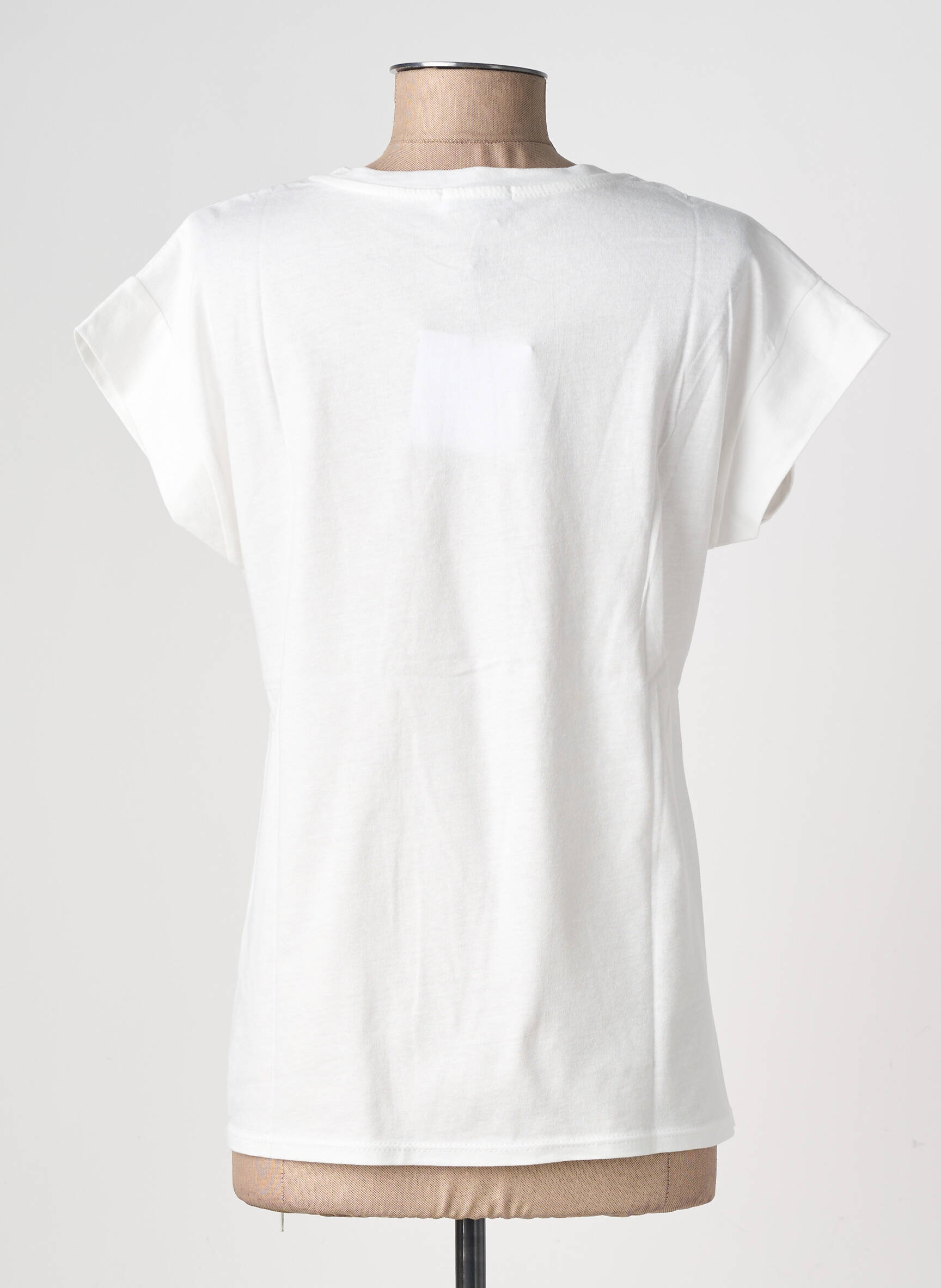 T-shirt imprimé fantaisie manches courtes blanc CIVICO 1 femme