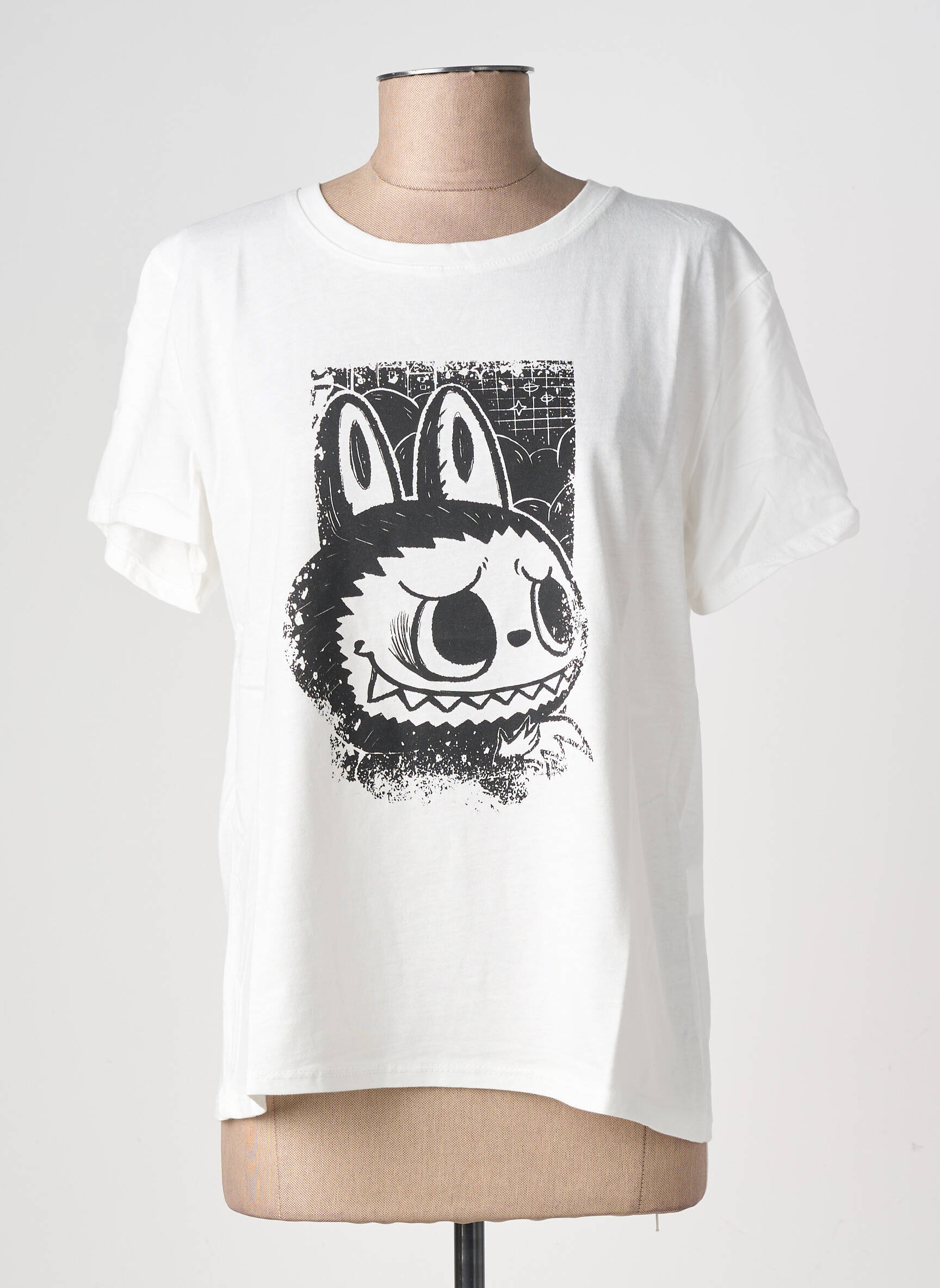 T-shirt sérigraphie manches courtes blanc ALTAMIRA femme