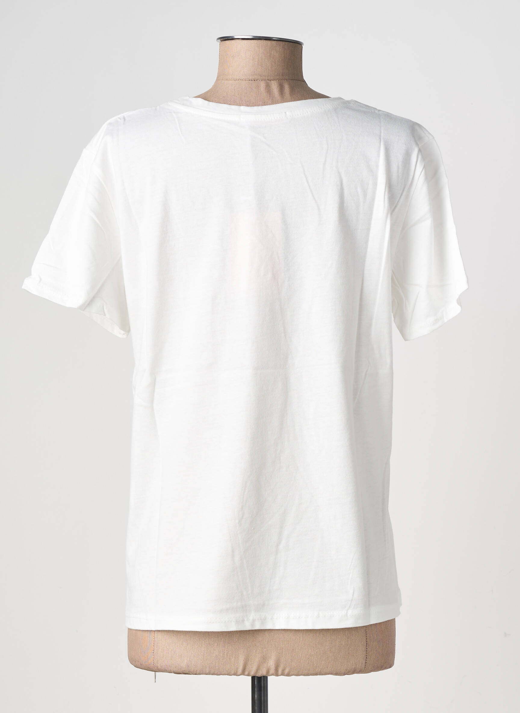 T-shirt sérigraphie manches courtes blanc ALTAMIRA femme