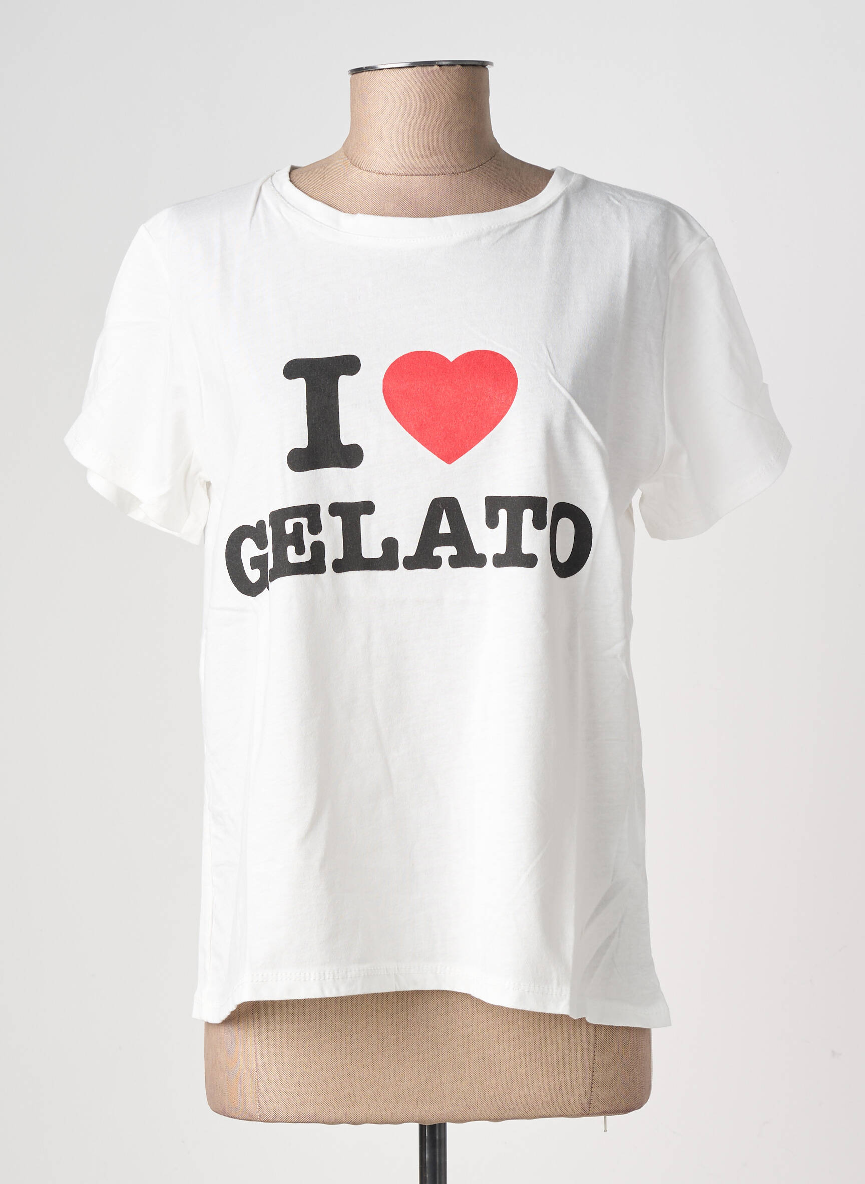 T-shirt sérigraphie manches courtes blanc ALTAMIRA femme