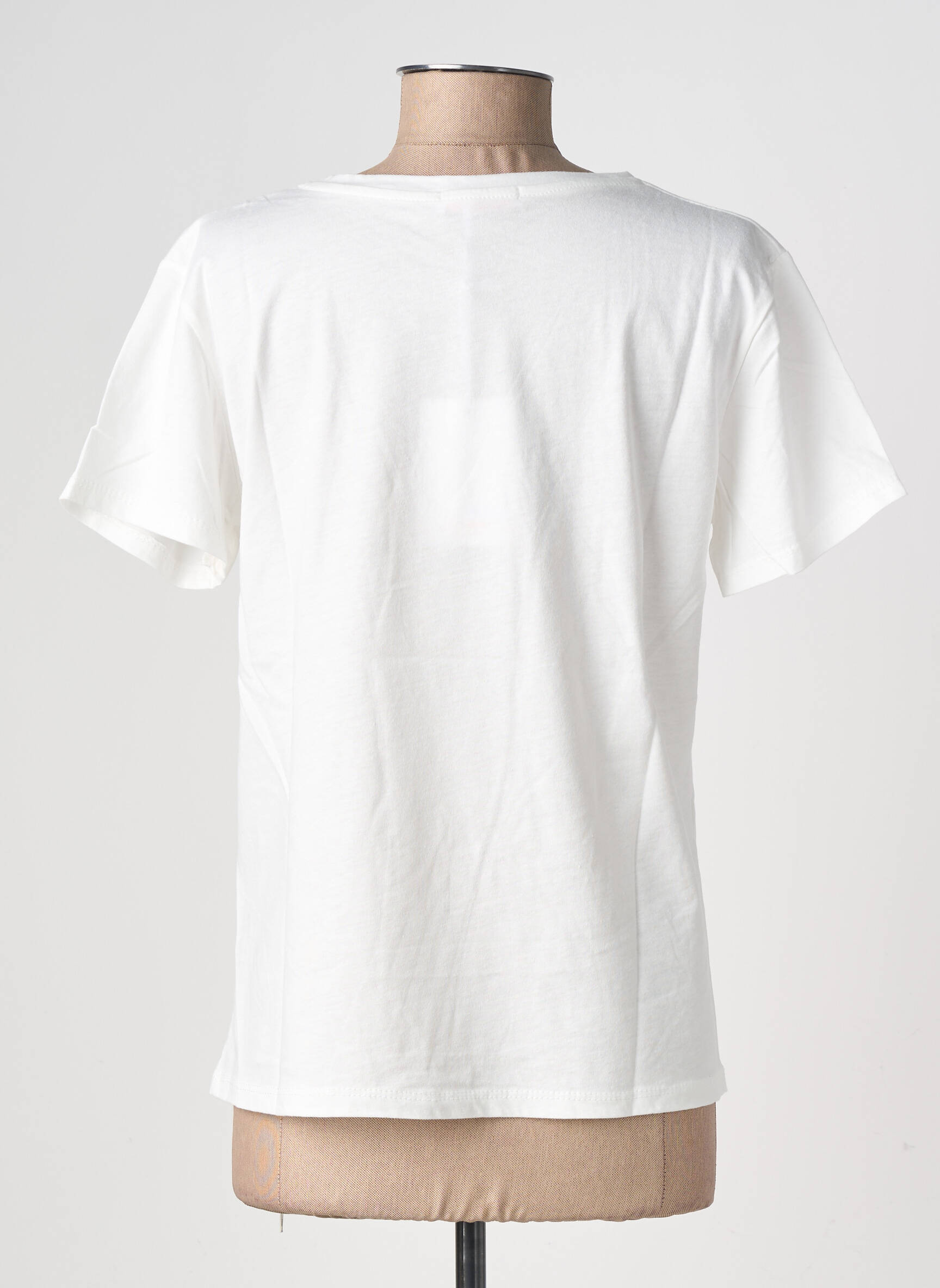 T-shirt sérigraphie manches courtes blanc ALTAMIRA femme
