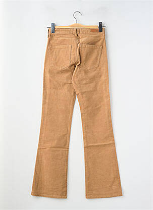 Pantalon flare stretch taille normale beige HAPPY femme
