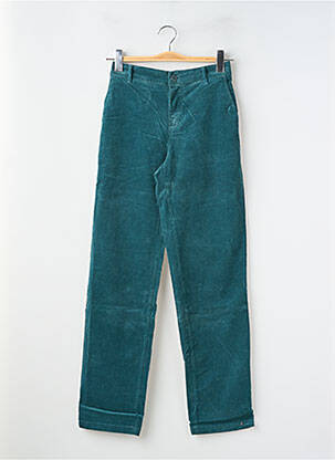 Pantalon chino fermeture zippée sous rabat boutonné taille haute vert HAPPY femme