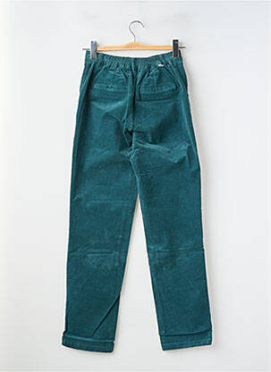 Pantalon chino fermeture zippée sous rabat boutonné taille haute vert HAPPY femme