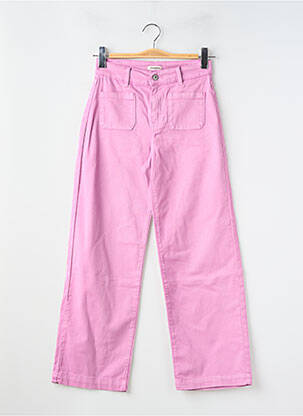 Jeans coupe large poches taille haute rose KANOPE femme