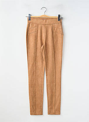Pantalon slim taille élastique taille normale beige STREET ONE femme
