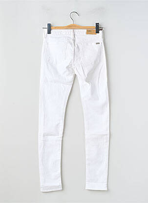 Jeans coupe slim taille basse taille basse blanc REIKO femme