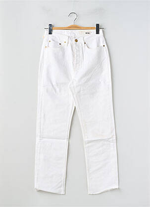 Jeans coupe droite stretch taille normale blanc REIKO femme