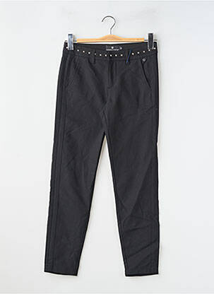 Pantalon chino tissage popeline taille normale noir FREEMAN T.PORTER femme