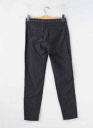 Pantalon chino tissage popeline taille normale noir FREEMAN T.PORTER femme