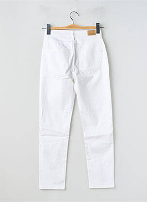 Pantalon slim taille haute taille haute blanc KANOPE femme