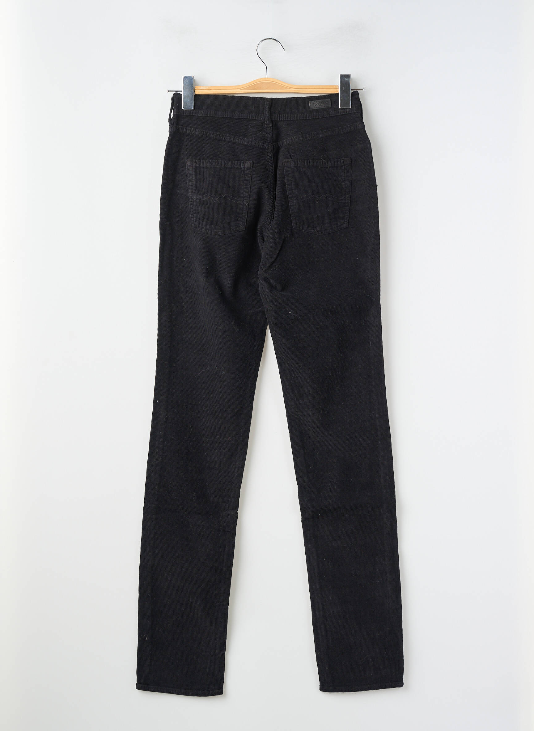 Pantalon slim taille haute taille haute noir CIMARRON femme
