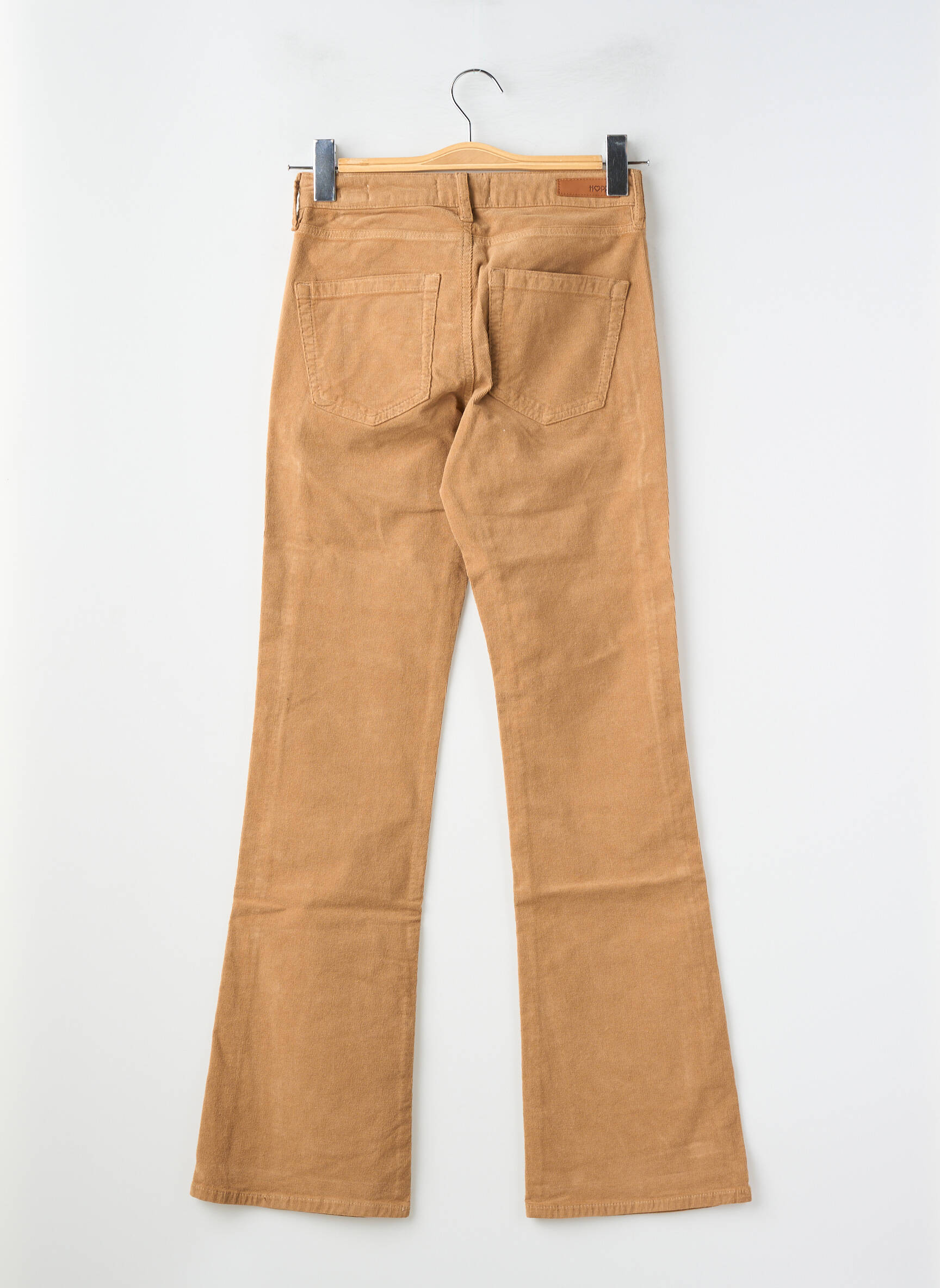 Pantalon flare stretch taille normale beige HAPPY femme