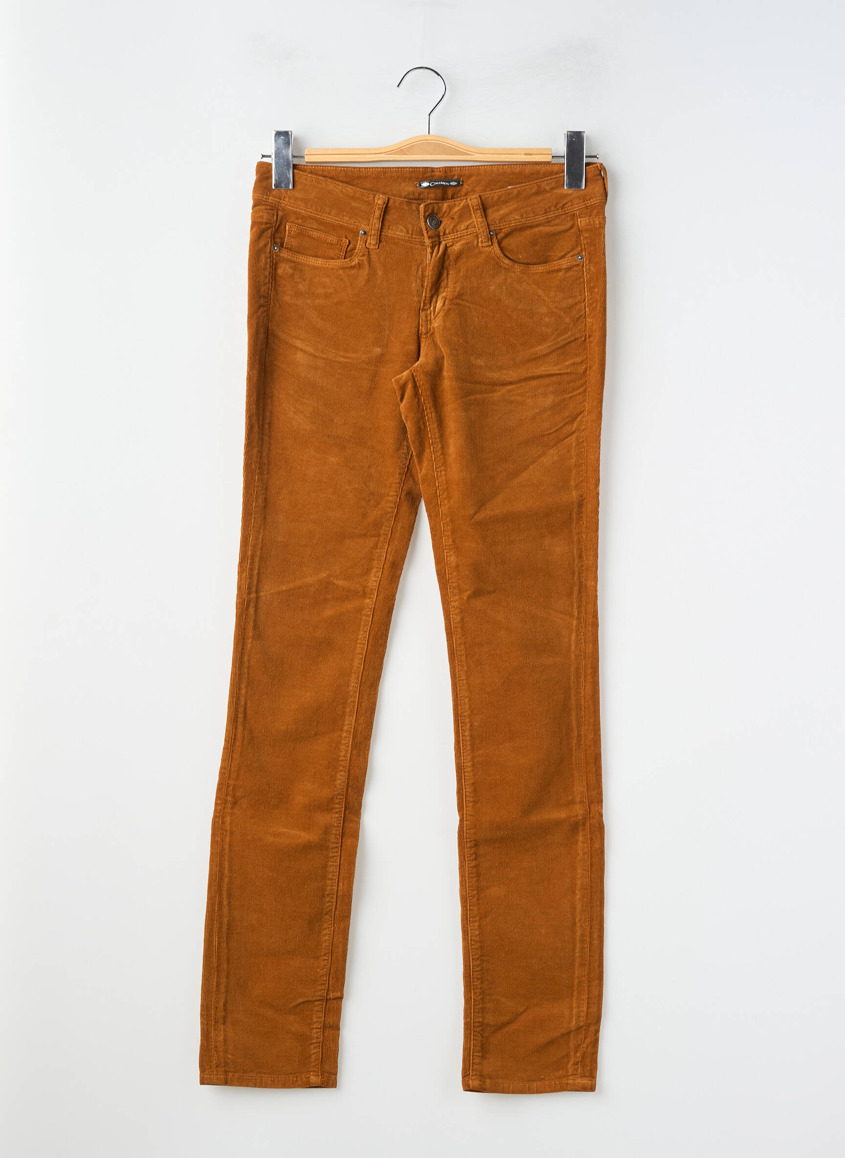 Pantalon slim stretch taille normale jaune CIMARRON femme