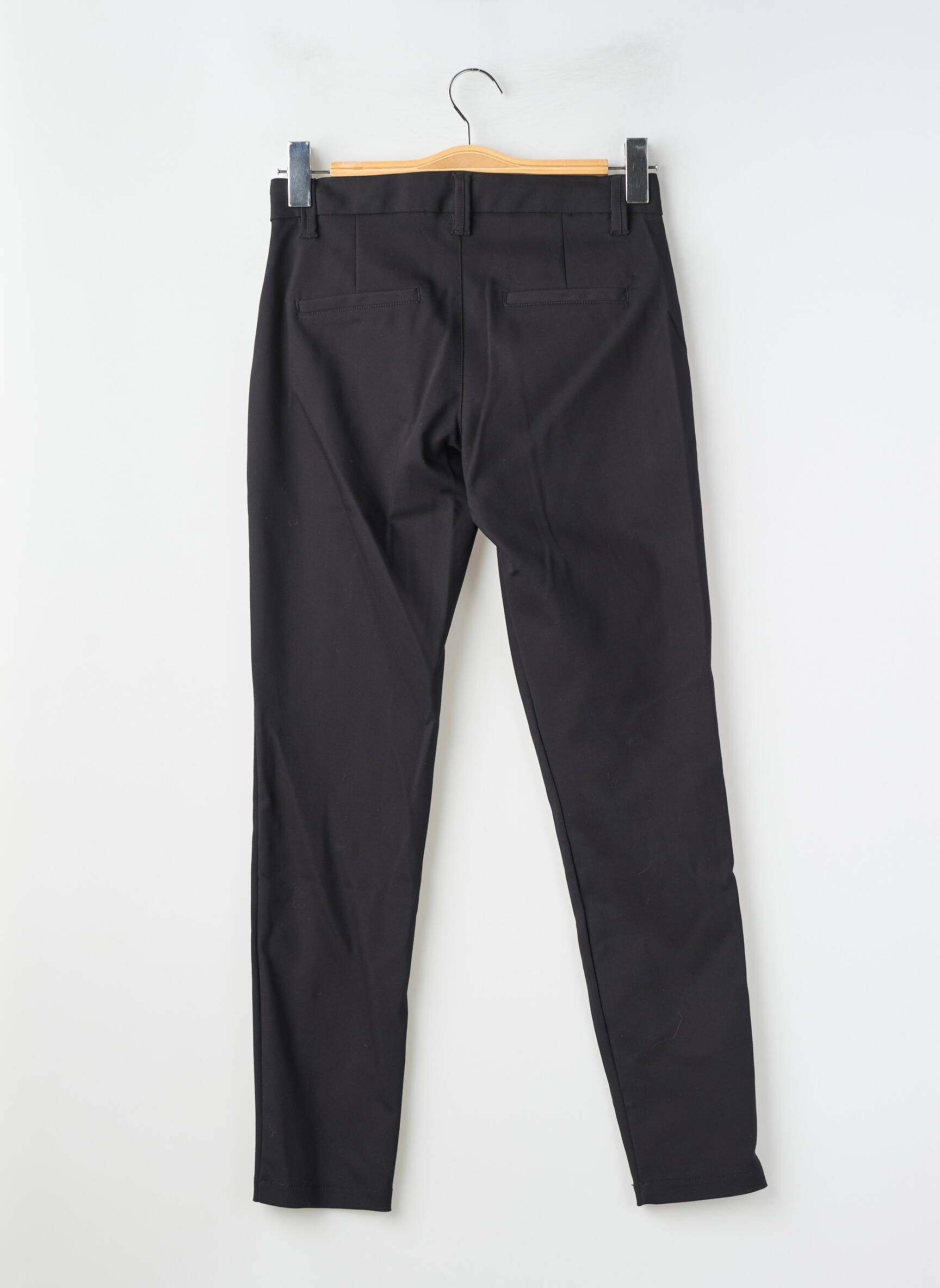 Pantalon chino tissage popeline taille normale noir STREET ONE femme