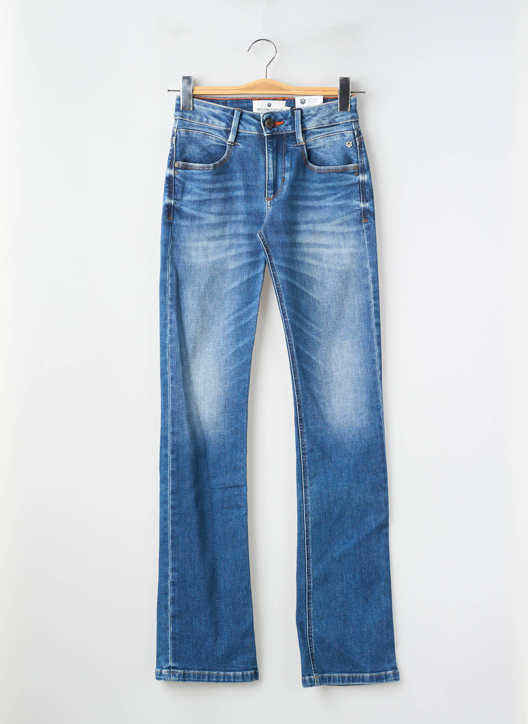 Jeans bootcut taille normale taille normale bleu FREEMAN T.PORTER femme