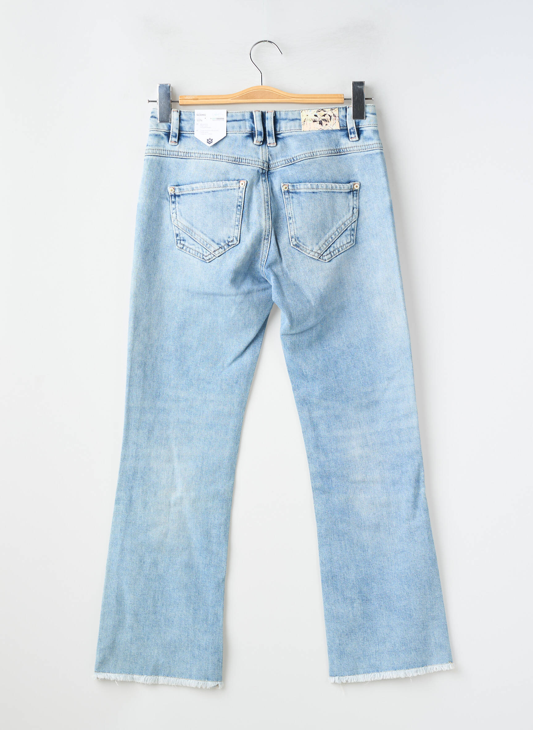 Jeans coupe droite stretch taille normale bleu FREEMAN T.PORTER femme