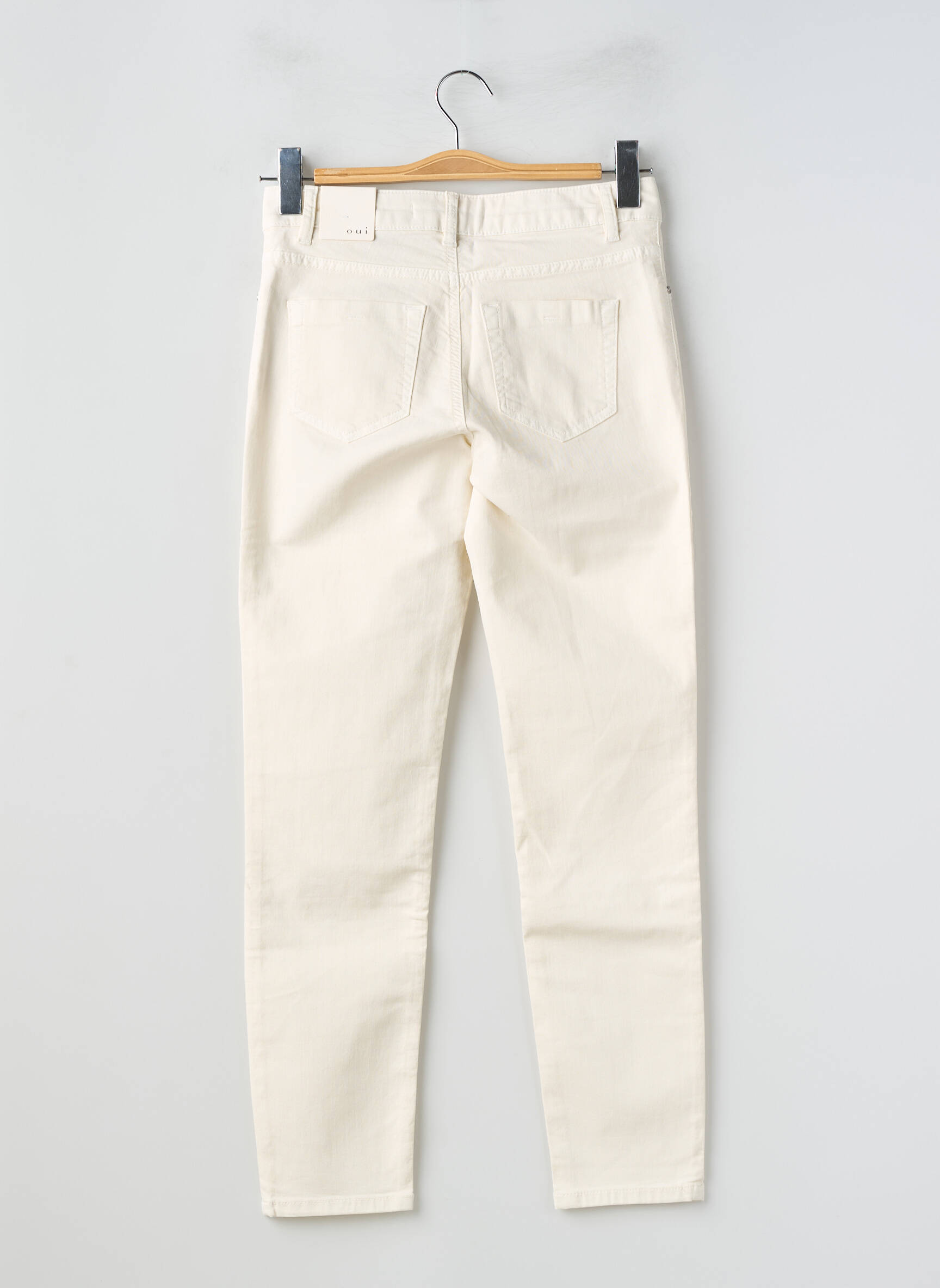 Jeans coupe slim stretch taille normale beige OUI femme