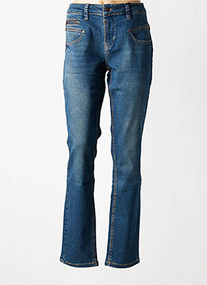 Jeans coupe slim stretch taille normale bleu FREEMAN T.PORTER femme