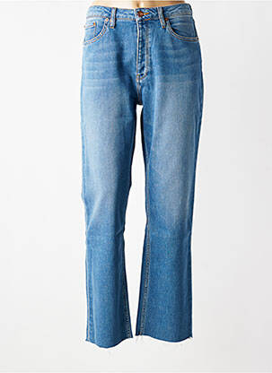 Jeans coupe droite stretch taille normale bleu REIKO femme