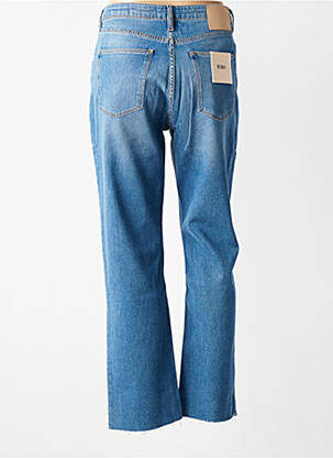Jeans coupe droite stretch taille normale bleu REIKO femme