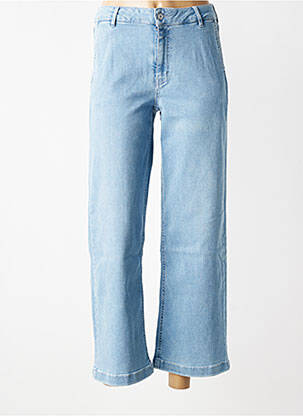 Jeans coupe droite taille haute taille haute bleu HAPPY femme