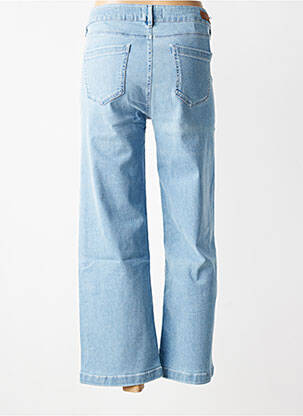 Jeans coupe droite taille haute taille haute bleu HAPPY femme