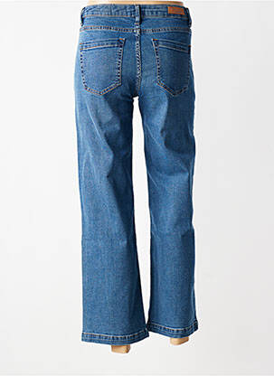 Jeans coupe droite taille haute taille haute bleu fonce HAPPY femme