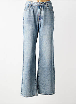 Jeans coupe large stretch taille normale bleu SUNCOO femme