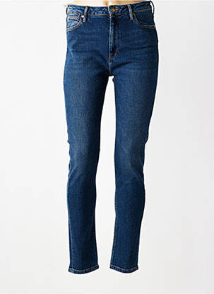 Jeans coupe slim taille haute taille haute bleu REIKO femme