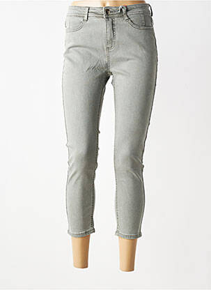 Jeans coupe slim stretch taille normale gris fonce STREET ONE femme