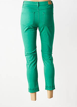 Jeans coupe slim stretch taille normale vert KANOPE femme