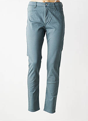 Pantalon slim tissage popeline taille normale gris KANOPE femme