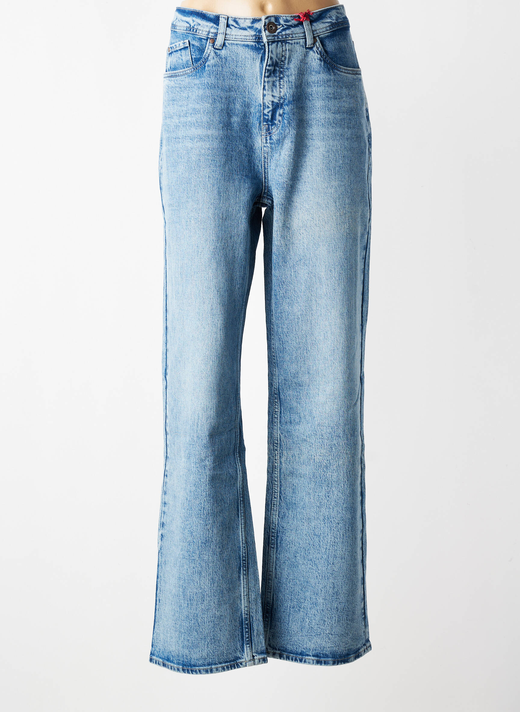 Jeans coupe large stretch taille haute bleu STREET ONE femme