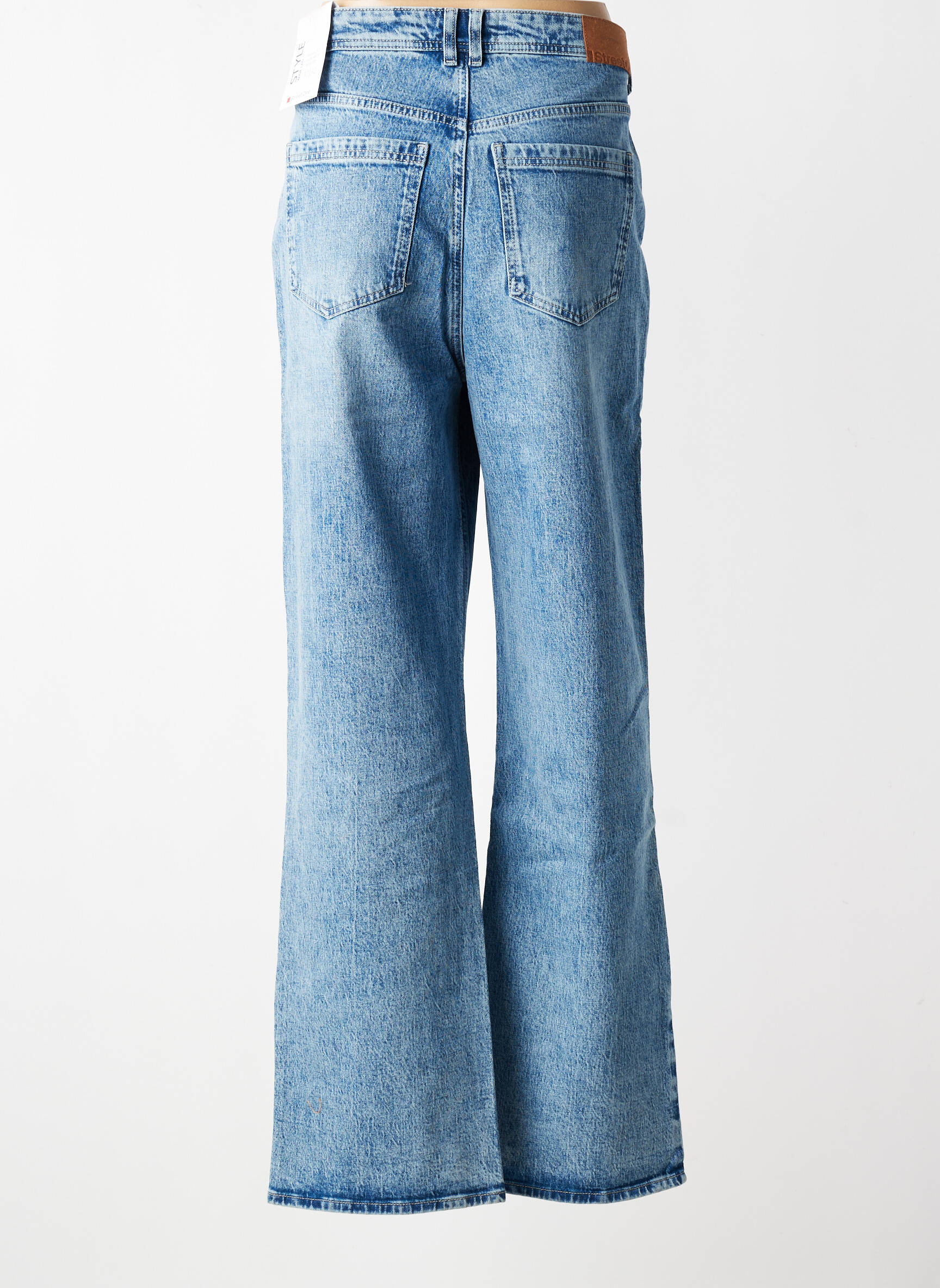 Jeans coupe large stretch taille haute bleu STREET ONE femme