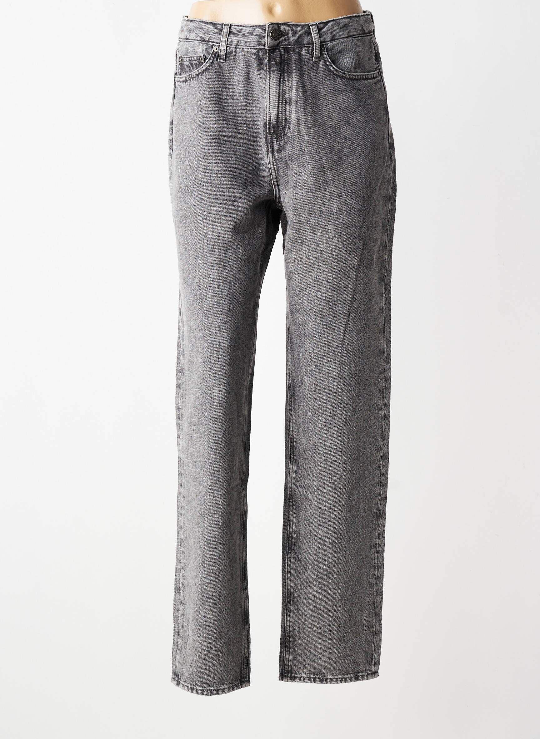 Jeans coupe droite stretch taille normale gris AMERICAN VINTAGE femme