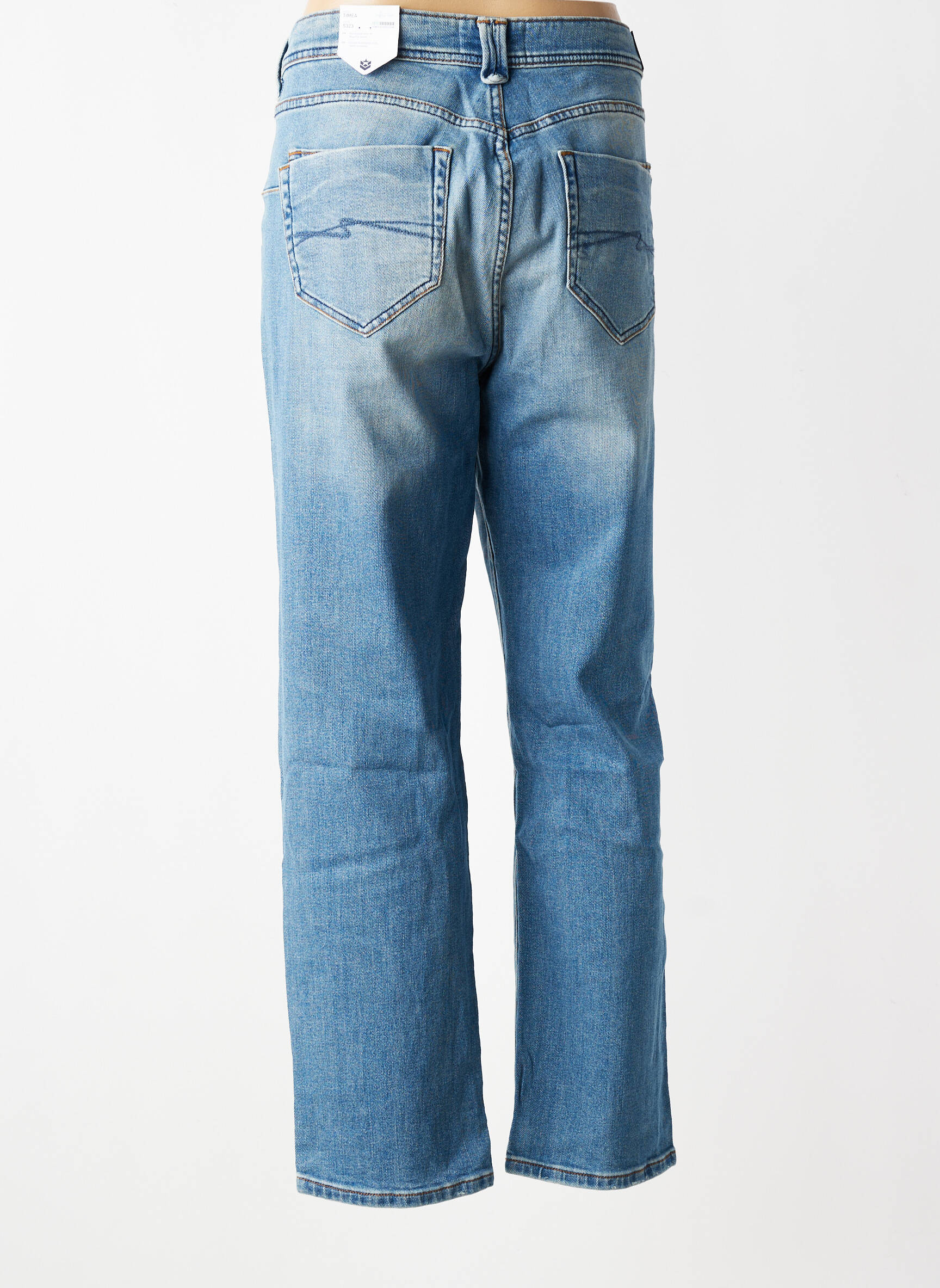 Jeans boyfriend stretch taille normale bleu FREEMAN T.PORTER femme