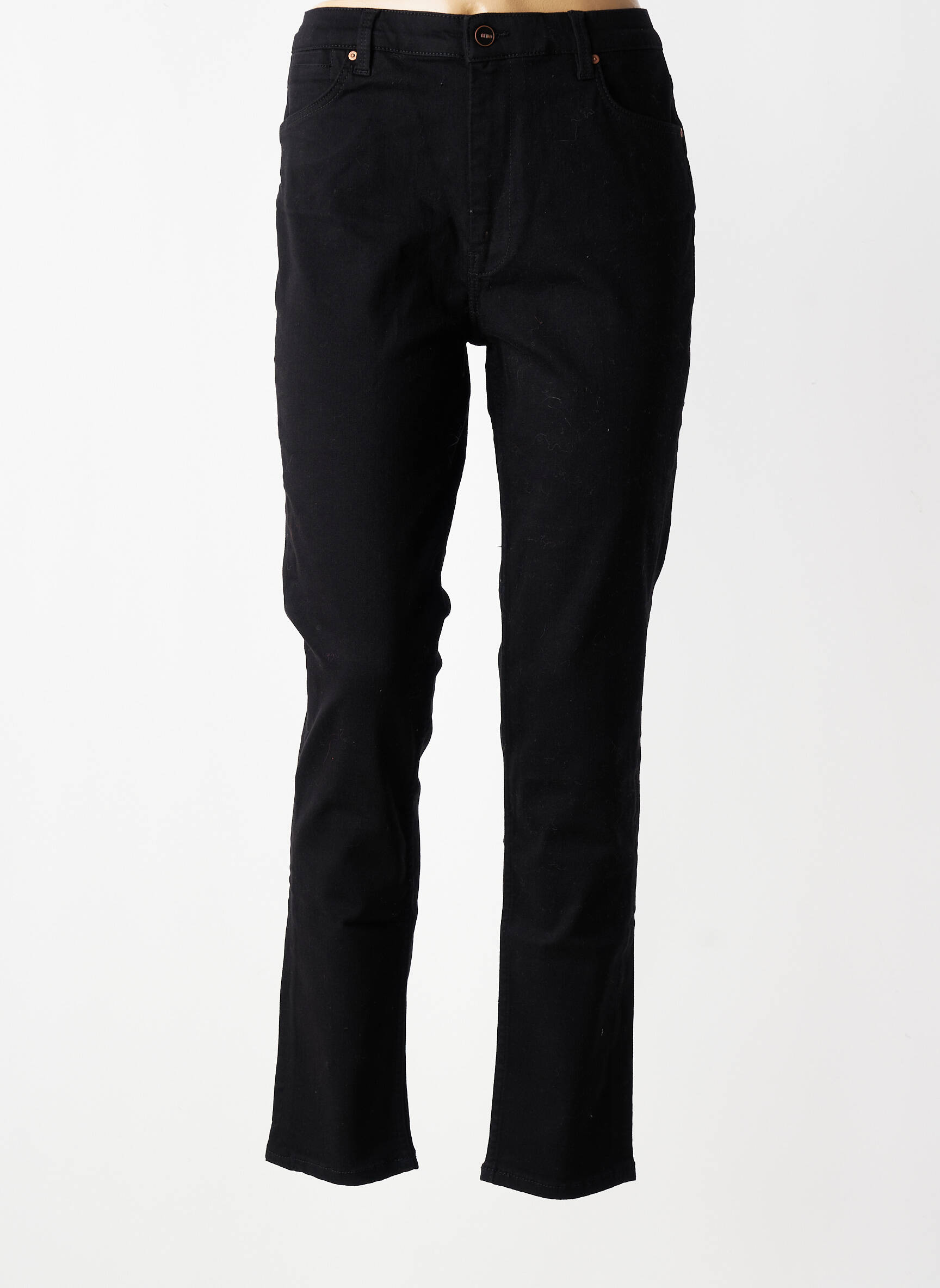 Jeans coupe slim stretch taille normale noir REIKO femme
