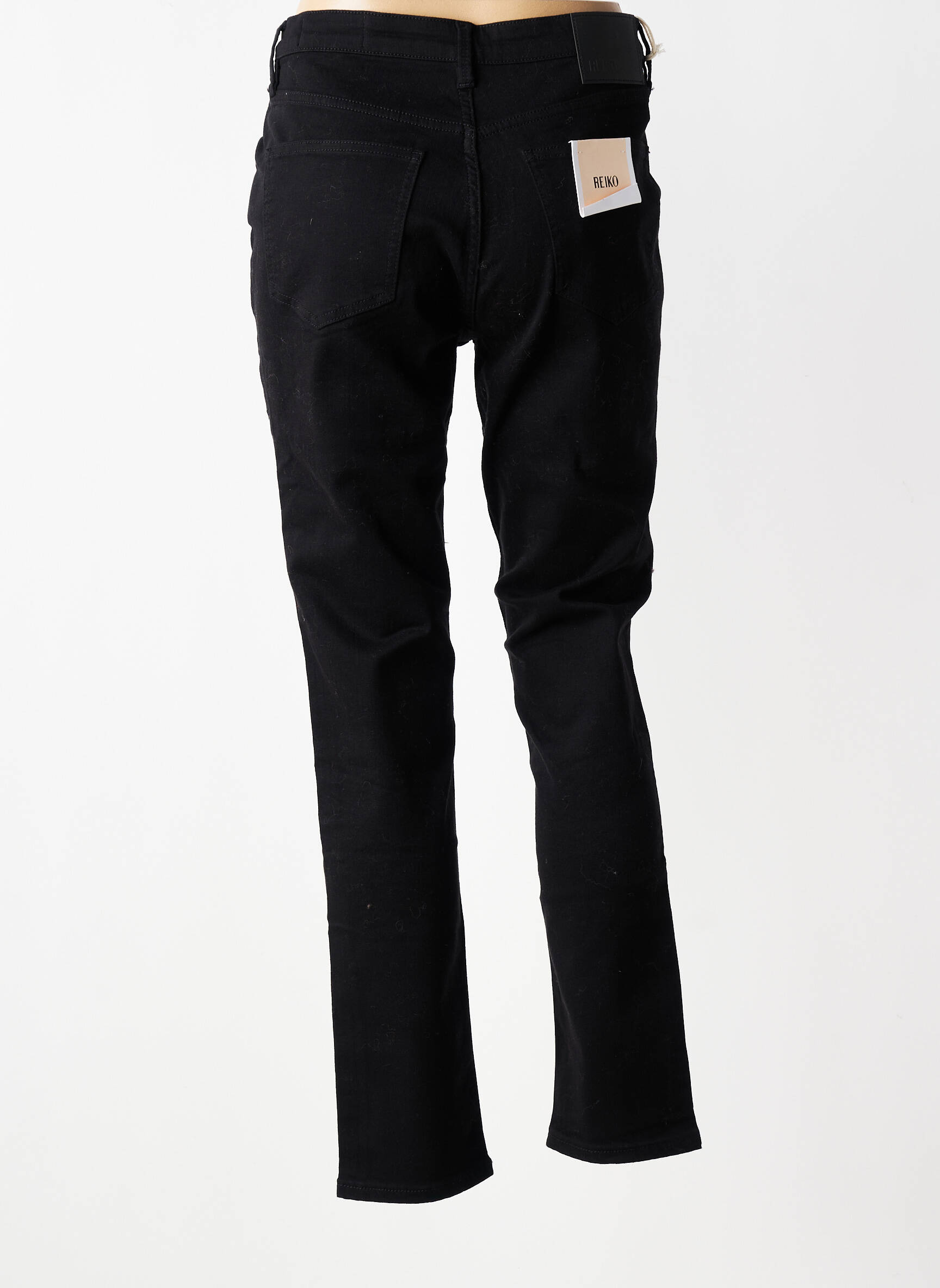 Jeans coupe slim stretch taille normale noir REIKO femme
