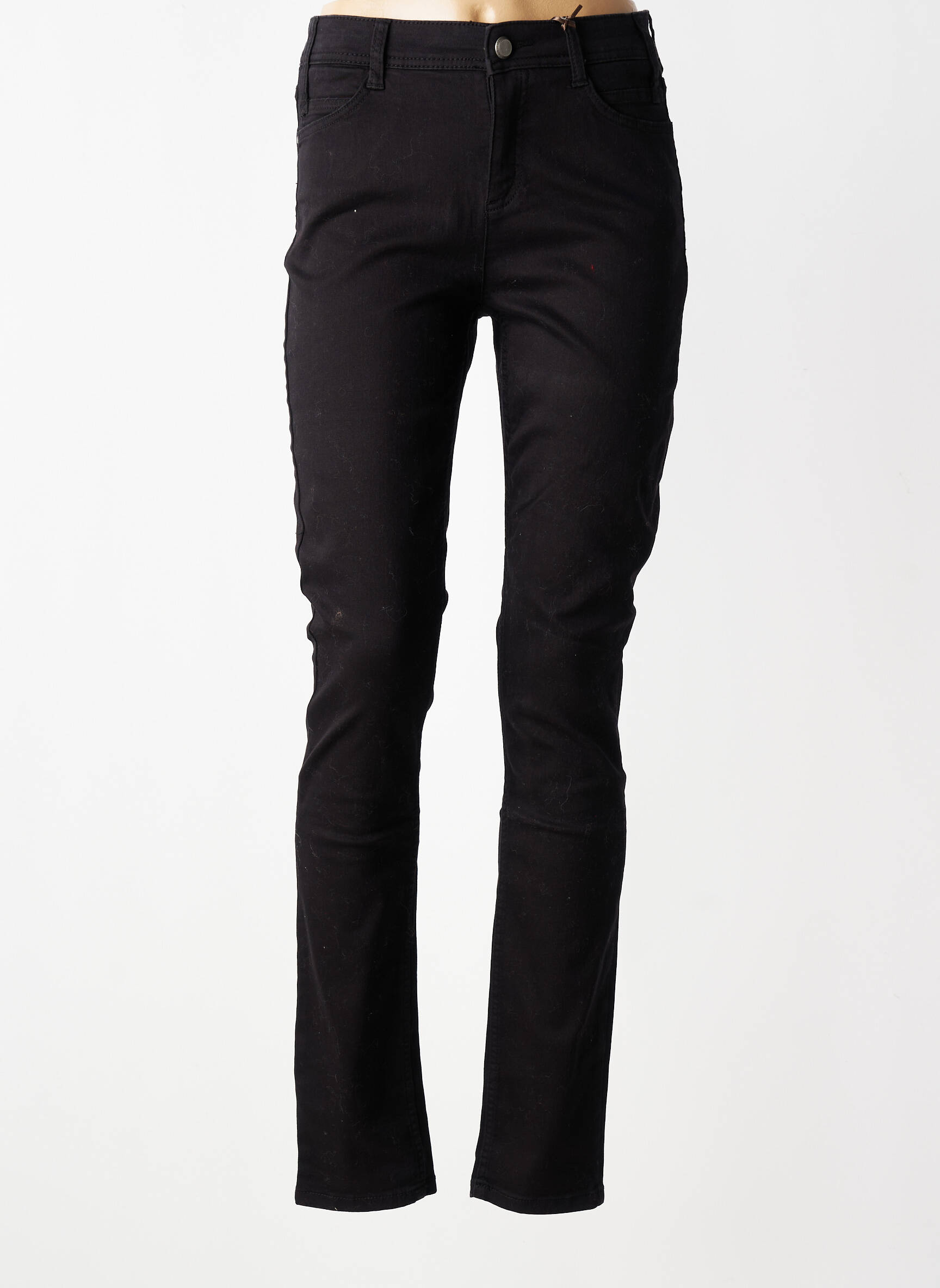 Jeans coupe slim taille haute taille haute noir STREET ONE femme