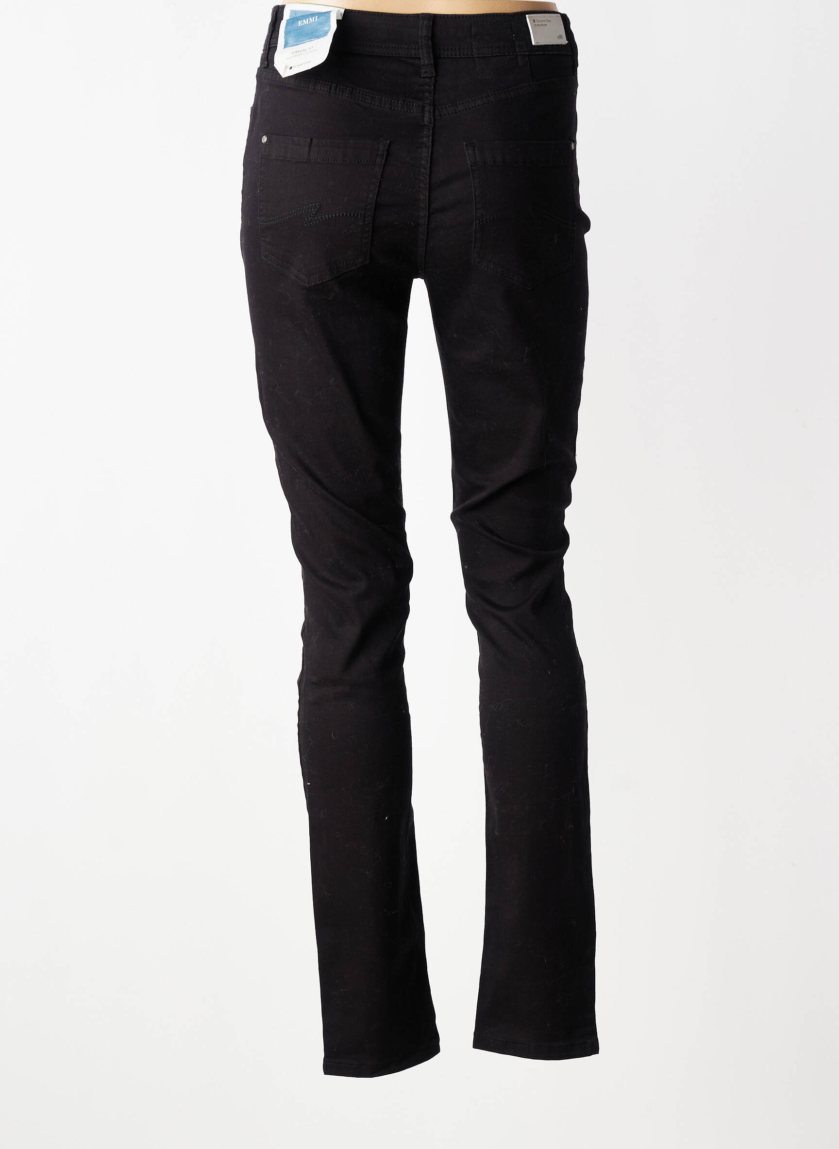 Jeans coupe slim taille haute taille haute noir STREET ONE femme