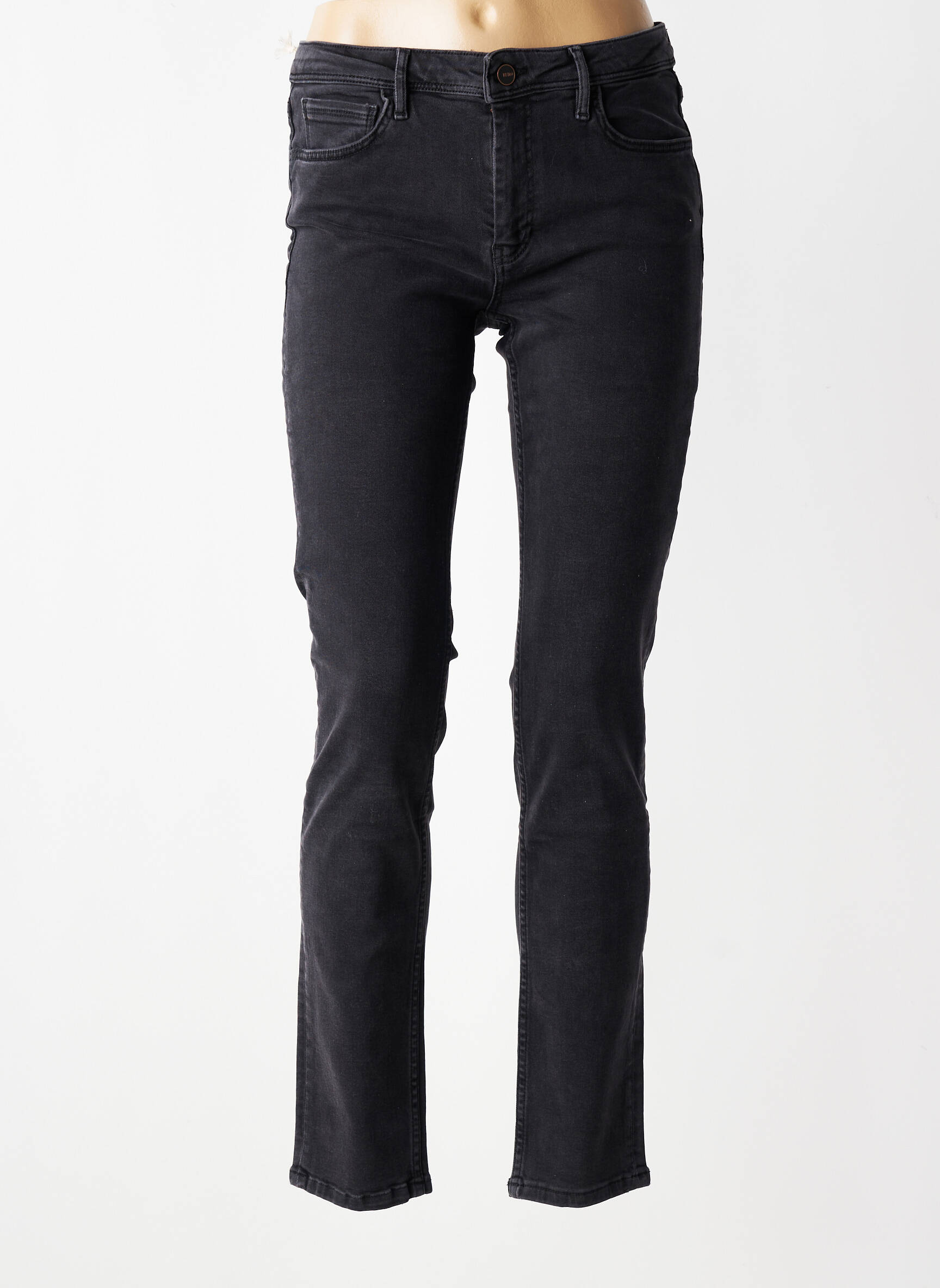 Jeans coupe slim stretch taille normale noir REIKO femme