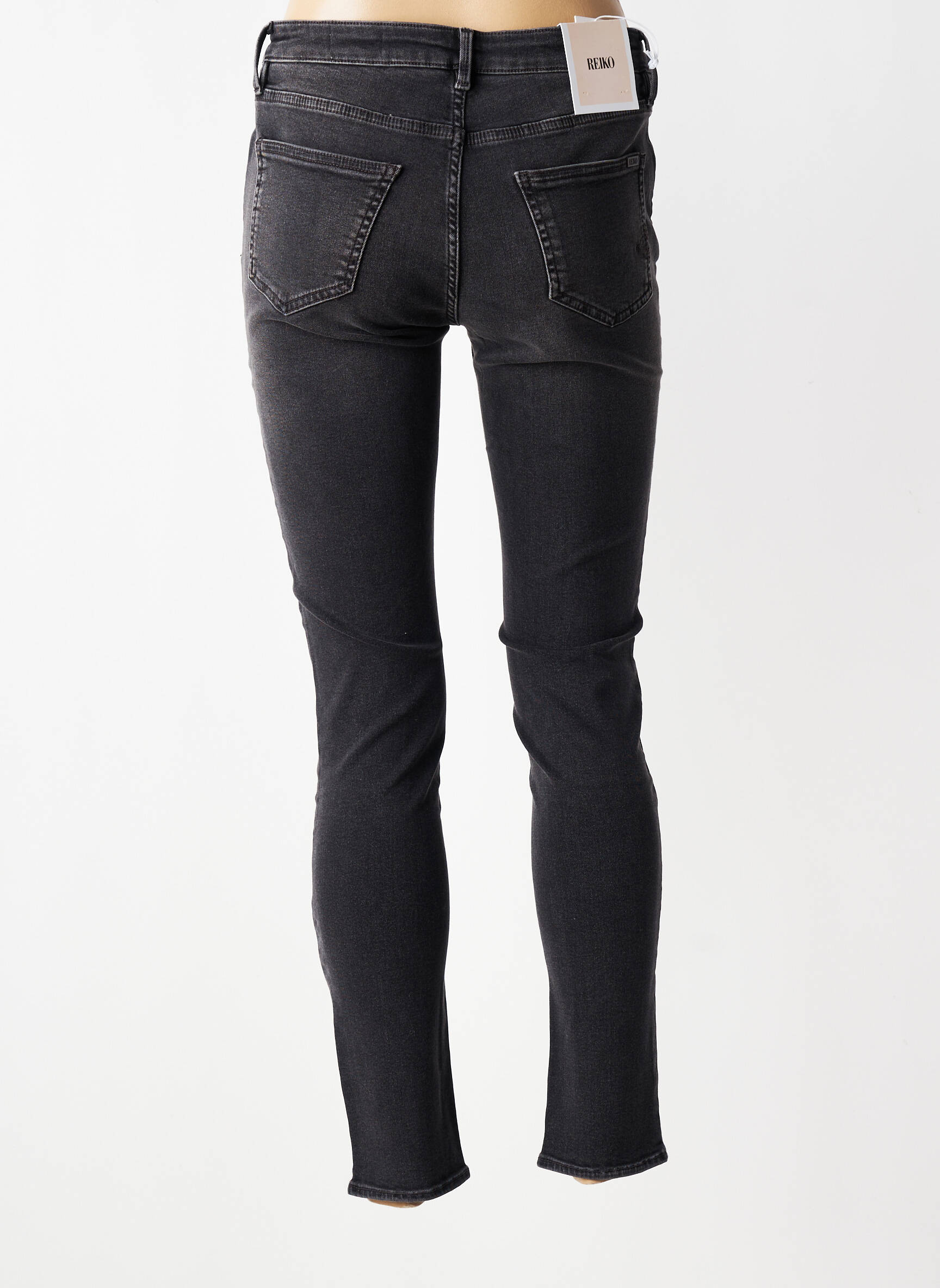 Jeans skinny taille normale taille normale noir REIKO femme