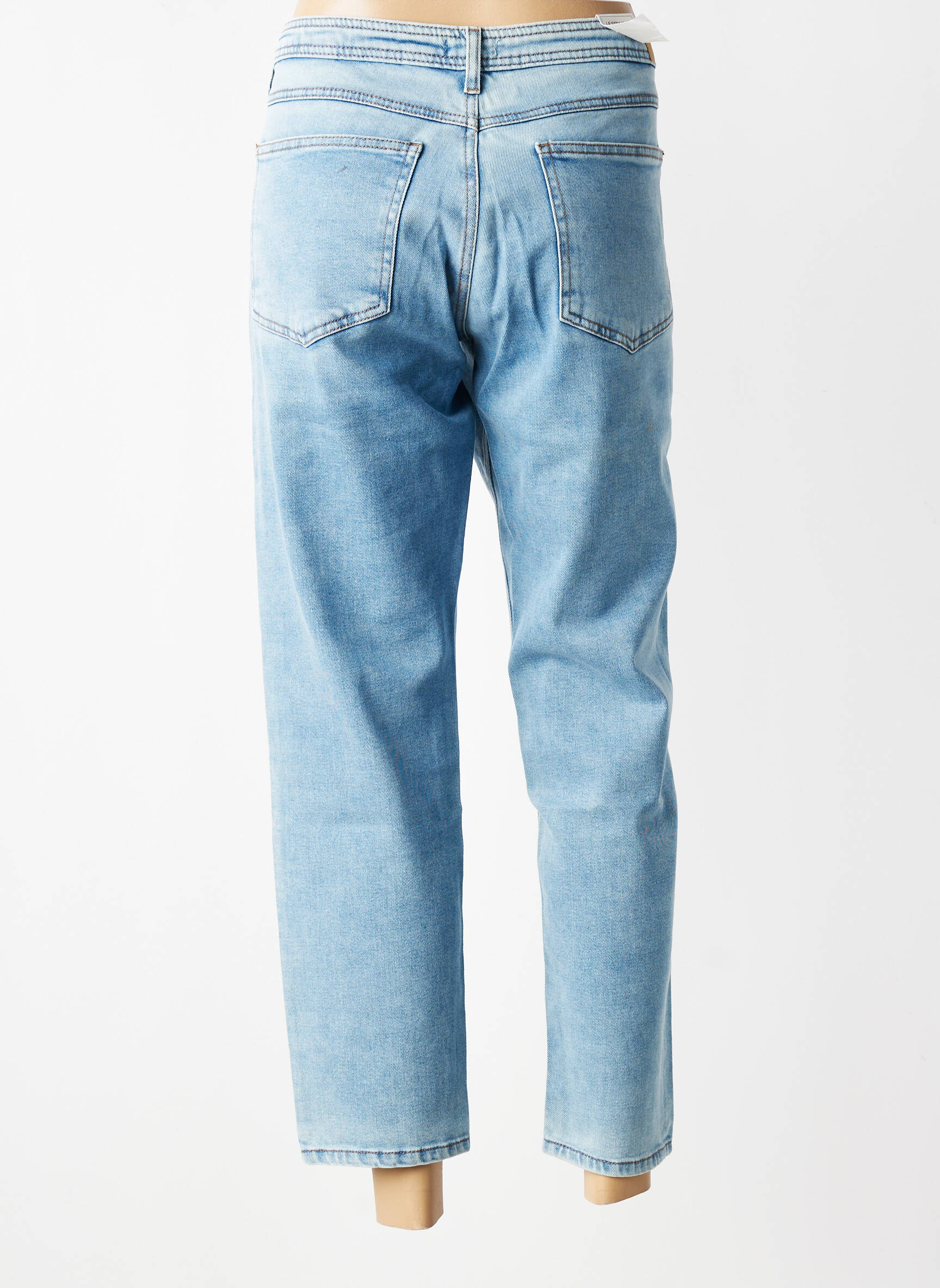 Jeans coupe droite stretch taille normale bleu KANOPE femme
